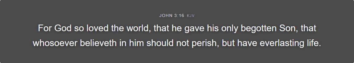 The verse shown as a livestream lower-third overlay